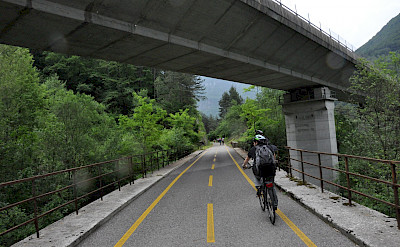 Bike path in the Alpe-Adria region encompassing Slovenia & Italy. Flickr:FUNActive Tours Italybike