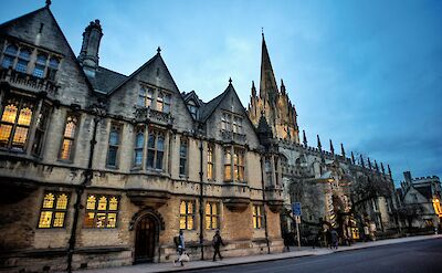 Brasenose College at night, Oxford, England. Unsplash:Natalie Leung