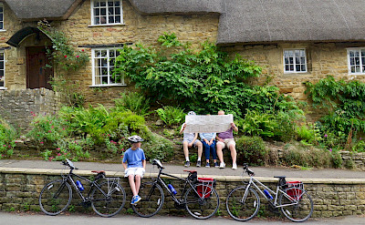 Bike rest in Ebrington, Cotswolds, England.