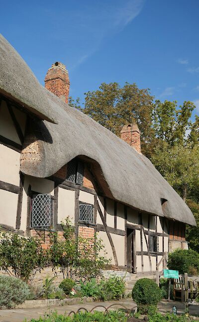 Thatched cottages in Stratford-upon-Avon, England. Unsplash:Ben Grayland