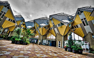 The famous cube houses in Rotterdam, South Holland, the Netherlands. Flickr:Andrea de Poda