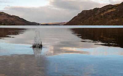 A splash in Ullswater Lake, Lake District, England. Unsplash:Swati Kedia