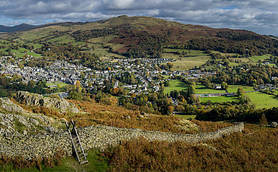 Ambleside is in the center; Waterhead lies on edge of Lake Windermere, Lakes District, England. Photo via Wikimedia Commons:Diliff