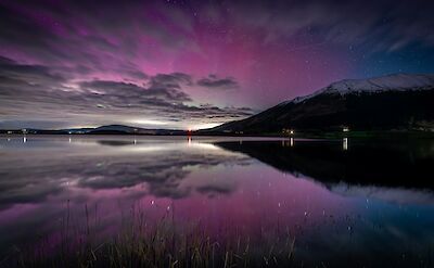 Purple skies over Lake Bassenthwaite, Lake District, England. Unsplash:Jonny Gios