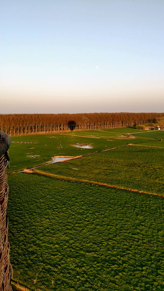 View of countryside near Bruges.