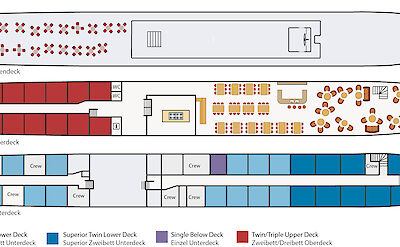 Deck Plan | De Nasssau | Bike & Boat Tour