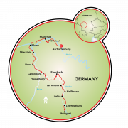 Aschaffenburg to Stuttgart Map