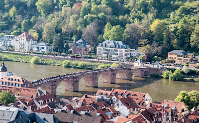 Alte Brucke in Heidelberg over the Neckar River in Germany. Flickr:Gunter Hentschel