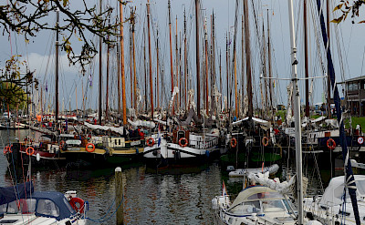 Many boats in Enkhuizen as it sits on the famous IJsselmeer, the Netherlands. Flickr:Marcus Meissner