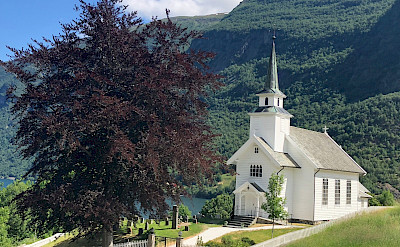 Church in Arnafjord, Norway. Photo via TO.