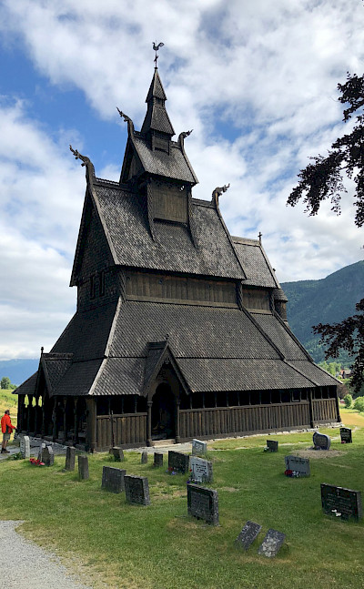 Fancy church in Hoppestad, Norway. Photo via TO.