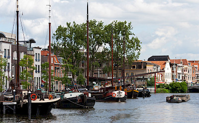 Harbor in Leiden, South Holland, the Netherlands. Photo via Flickr:qiou87