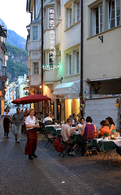 Dinnertime among the mountains surrounding Bolzano, Italy. Flickr:Michael Behrens