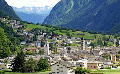 Another quaint town along the Bernina Pass, Switzerland. Flickr:Dennis Jarvis