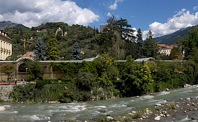 Passer River in Merano, Italy. Wikimedia Commons:stephantom