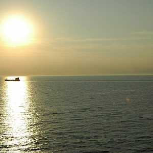 Sunset on the English Channel
