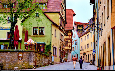 Romantic Road town of Rothenburg on the Tauber River in Germany. Flickr:Moyan Brenn