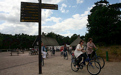 Biking to the Kröller-Müller Museum in Otterlo, Gelderland, the Netherlands. Flickr:bert knottenbeld