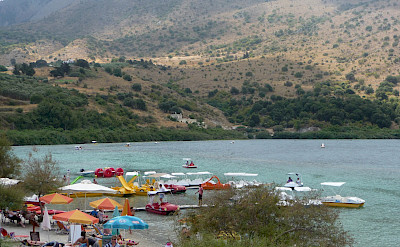 Water sports on Kournas Lake, Crete, Greece. Flickr:Pat Neary