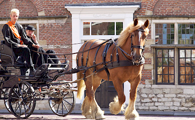 Horse-drawn carriage in Middelburg, province Zeeland, the Netherlands. Flickr:Marian van der Weide
