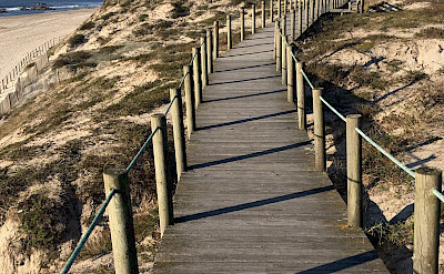 Boardwalk to beach in Esposende in northern Portugal. Flickr:Sergei Gussev