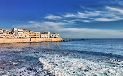 The seafront of Ortigia overlooking the Ionian Sea. pixabay:annavicentini