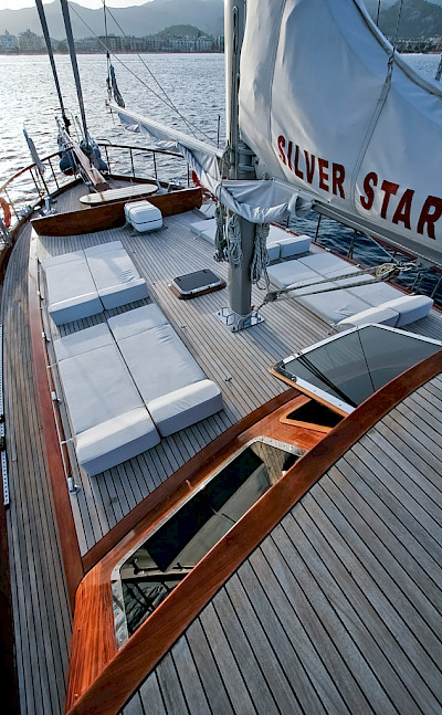 Sun deck - Silver Star II - Bike & Boat Tours