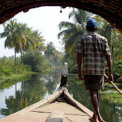 Kerala, India, Bike and Boat Photo