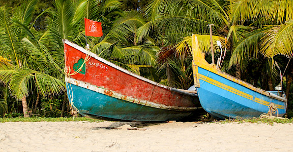 Boat rides at Marari Beach in Kerala, India. Flickr:Andy Kaye