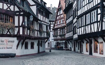 Traditional black & white timber-framed architecture in Strasbourg, France. Unsplash:Jonathan Marchal