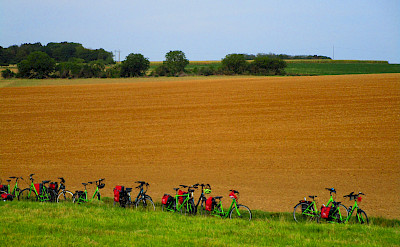 Bike rest in Burgundy, France. ©TO