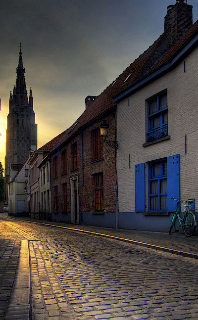 Cobblestone old streets await in Bruges, Belgium. Wikimedia Commons:Wolfgang Staudt
