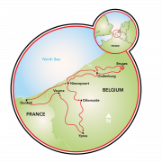 West Flanders & Bruges Map