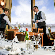 Dining is an experience on the Fortuna | Bike & Boat Tours