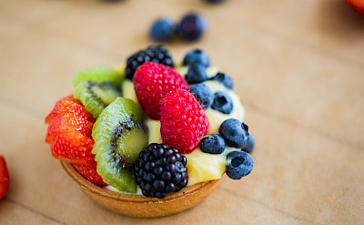 Custard tarts - yummy French desserts await! Photo via TO