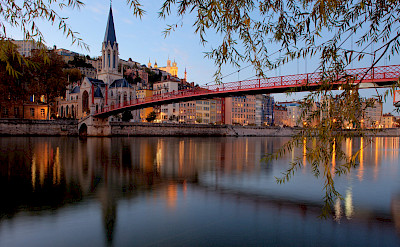 Lyon at the confluence of the Rhône & Saône Rivers in region Auvergne-Rhône-Alpes, France. Photo via TO