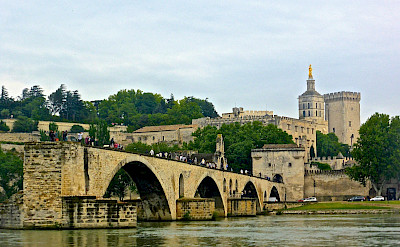Pont and Palais des Papes (Pope's Palace) in Avignon, France. Photo via TO