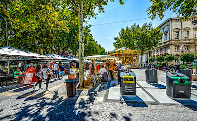 Sample some local treats at the outdoor markets in Provence, France. Photo via TO