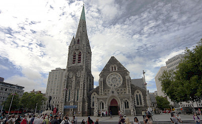 Christchurch Cathedral is a highlight of this New Zealand city, the 2nd largest on South Island. Flickr:savannahgrandfather