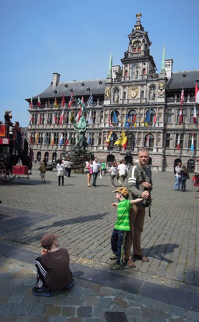 Sightseeing at the <i>Stadhuis</i> in Antwerp, Flanders, Belgium. Flickr:Stephen Whiffin