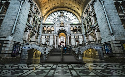 Inside Antwerp Central Station, Belgium. Mika Baumeister@Unsplash