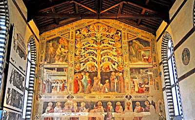Frescos in Santa Croce Convent in Florence, Italy. Flickr:Dennis Jarvis