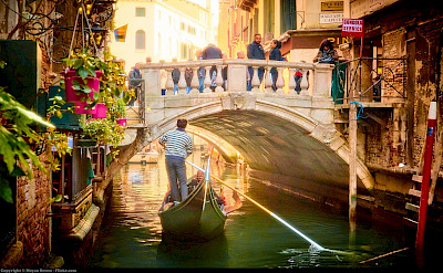 Gondola ride through Venice, Italy. Flickr:Moyan Brenn