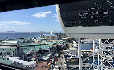 View from Ferris Wheel at Victoria & Albert Waterfront in Cape Town, South Africa. Photo:Gea