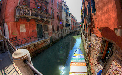 Canal ride on a gondola perhaps in Venice, Italy. Flickr:Martin Bauer