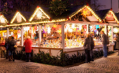 Christmas Market (Weihnachtsmarkt) in Münster, Germany.