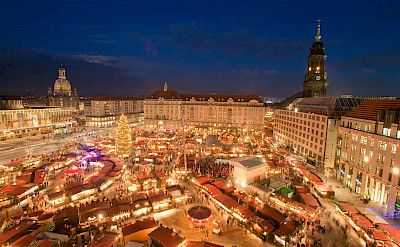 Striezelmarkt in Dresden, Germany - considered to be the first real Christmas Market in Europe. Creative Commons:lhdddittrich