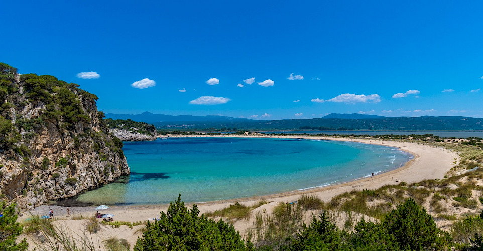 Crazy beaches on this Peloponnese and Saronic Islands Bike Tour! Photo via TO