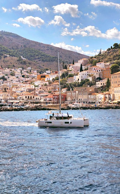 Boat sailing around Hydra, Greece. Unsplash@Despina Galani