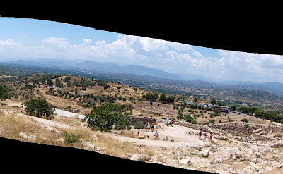 Pano of the archeaological ruins in Mycenae, Argolis, Peloponnese, Greece. Flickr:linmtheu